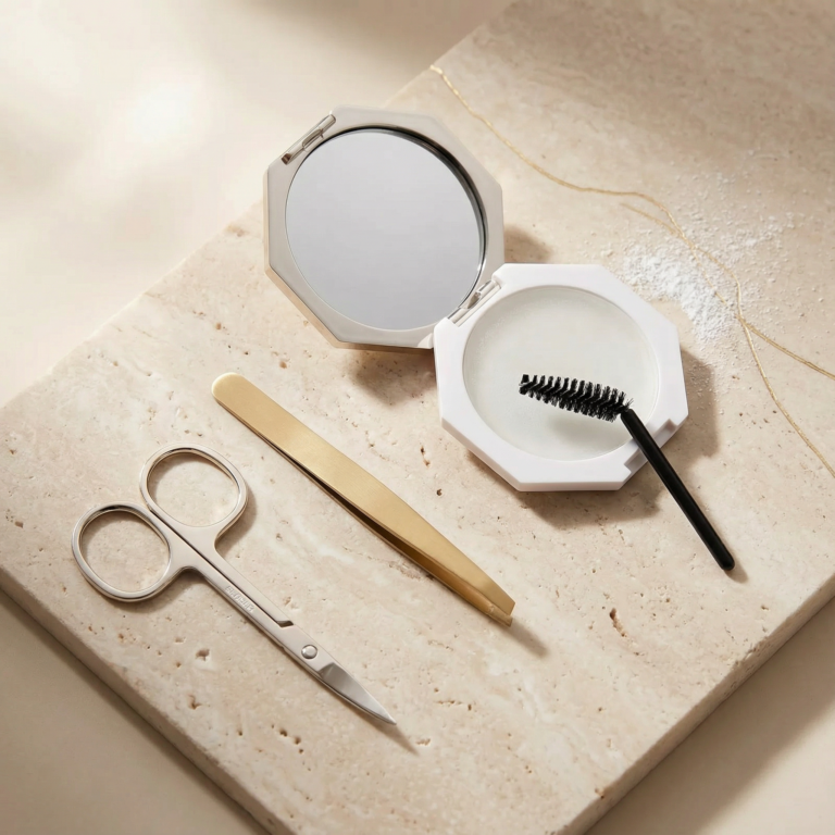 Scissor, Tweezer, Brow Soap Gift Set